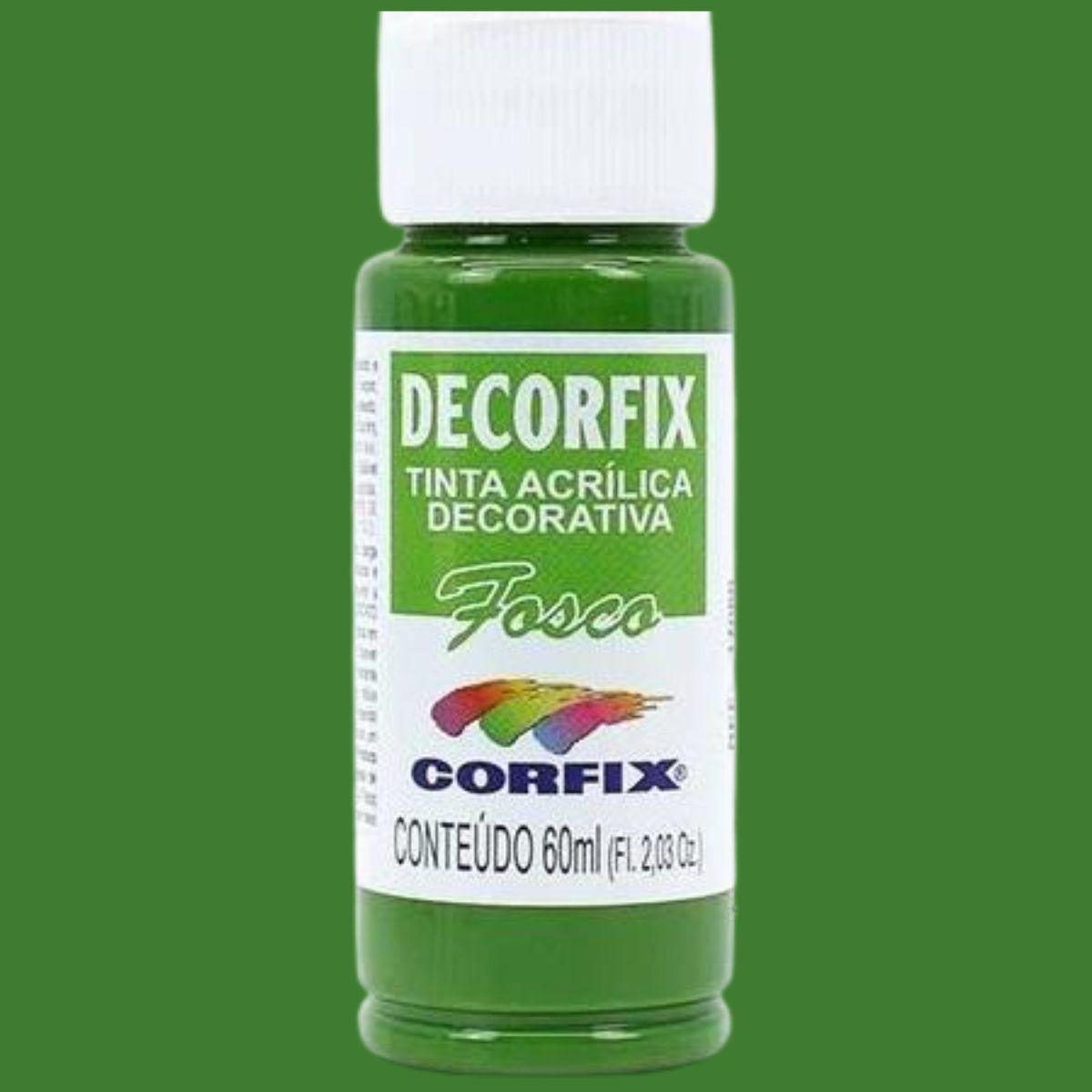 Tinta Acrílica Decorfix Corfix 60ml Fosca Tons de Verde - Palácio da Arte