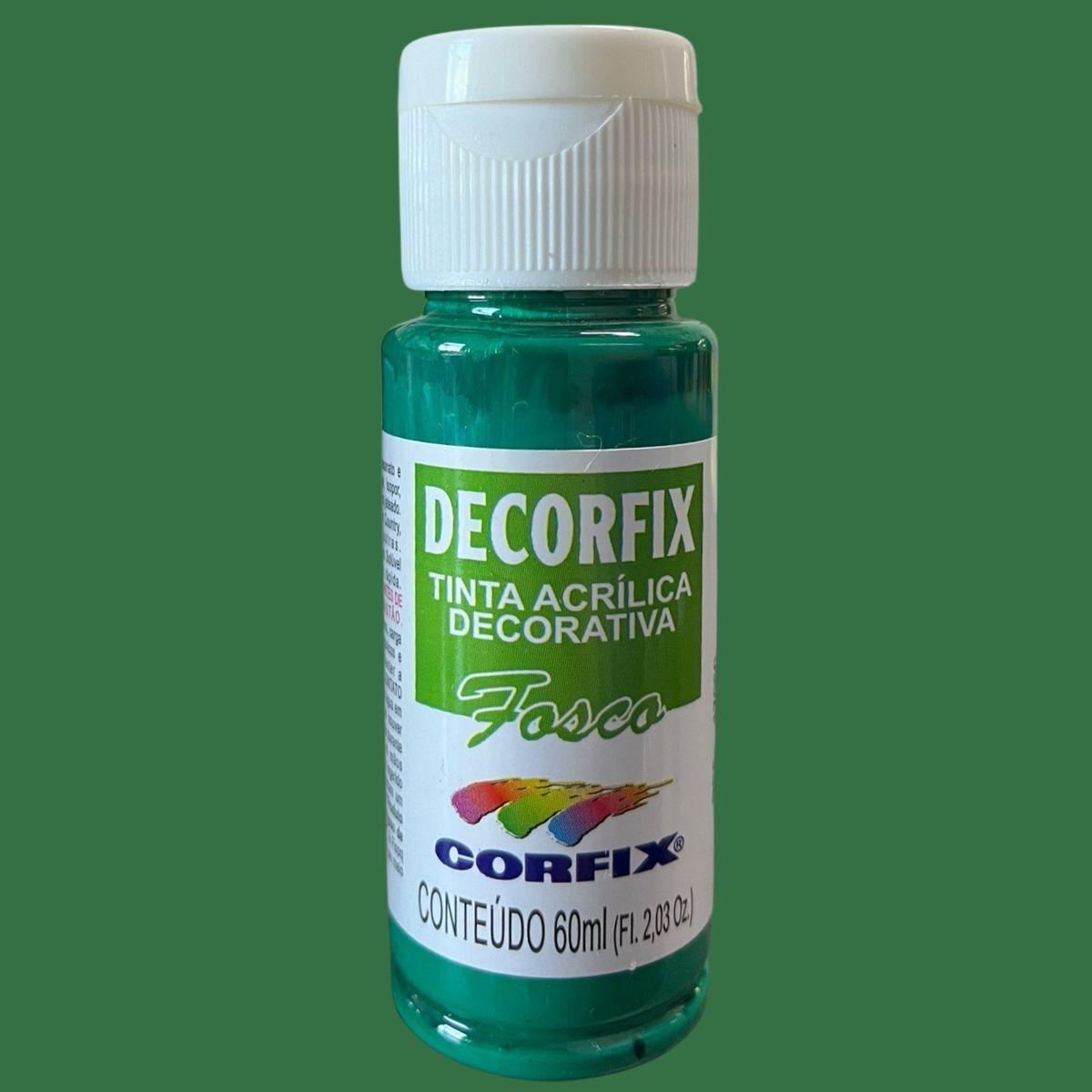 Tinta Acrílica Decorfix Corfix 60ml Fosca Tons de Verde - Palácio da Arte