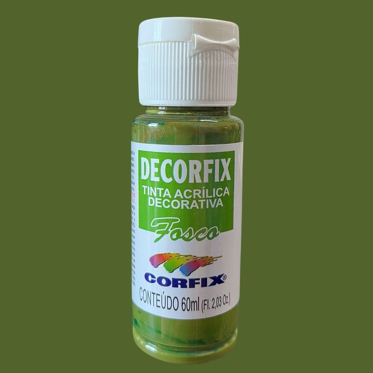 Tinta Acrílica Decorfix Corfix 60ml Fosca Tons de Verde - Palácio da Arte