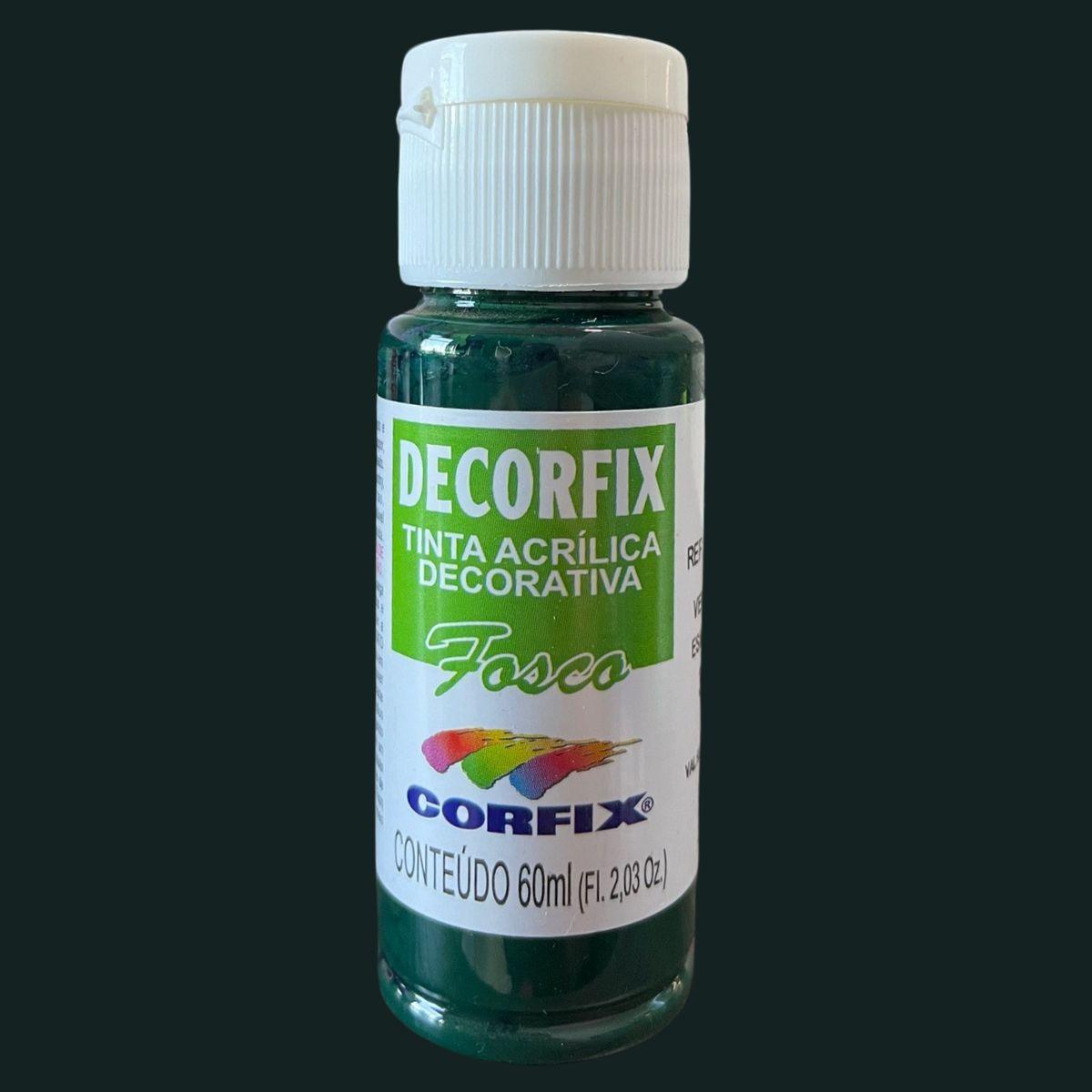Tinta Acrílica Decorfix Corfix 60ml Fosca Tons de Verde - Palácio da Arte