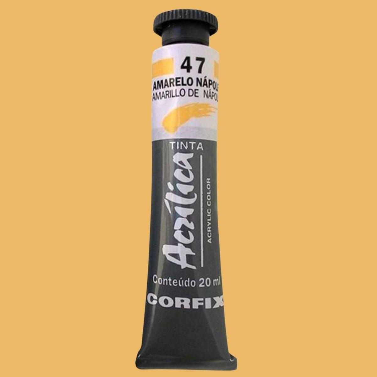 Tinta Acrílica para Telas Corfix 20ml - Palácio da Arte