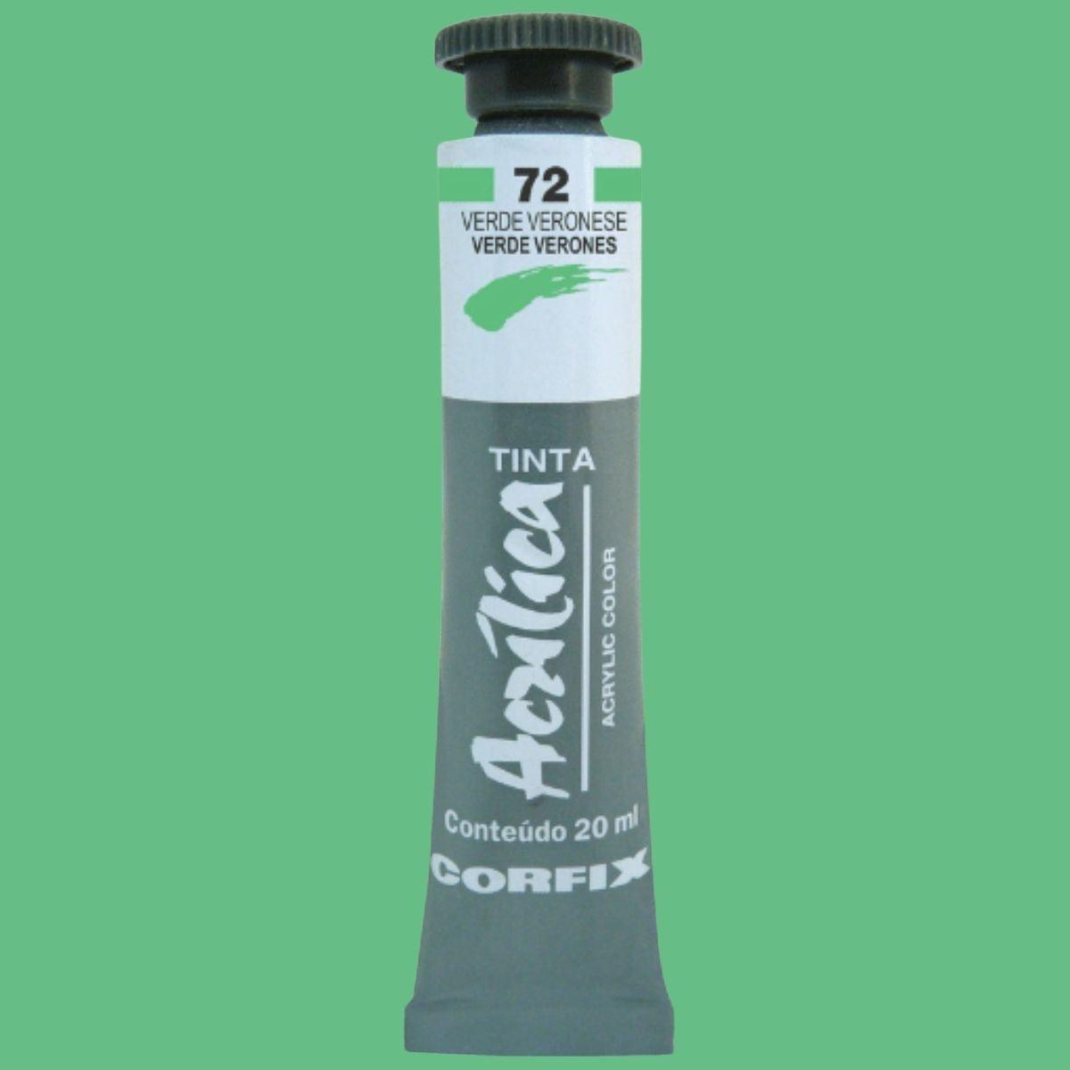 Tinta Acrílica para Telas Corfix 20ml - Palácio da Arte