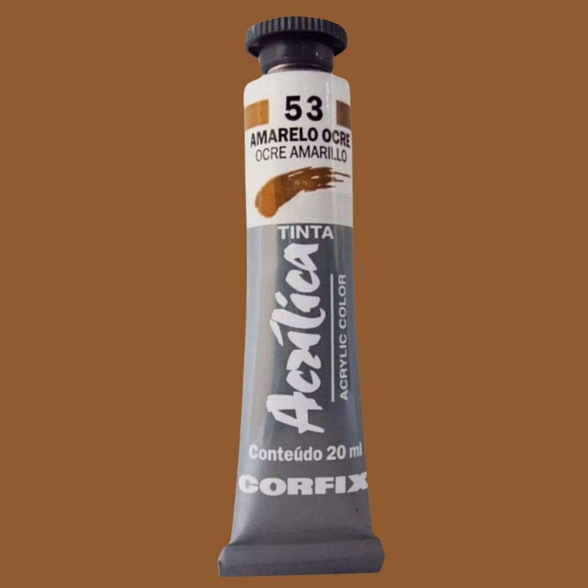 Tinta Acrílica para Telas Corfix 20ml - Palácio da Arte