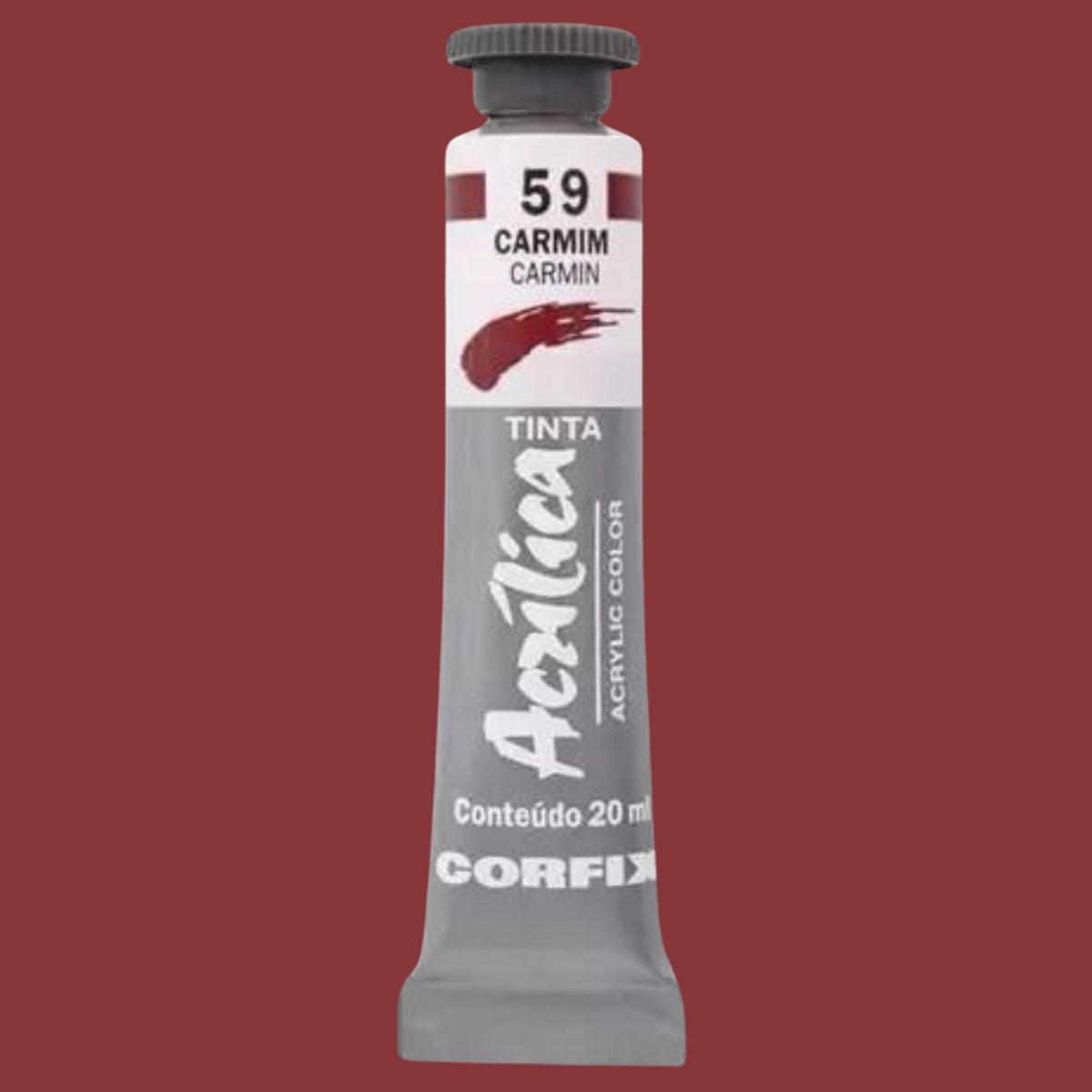 Tinta Acrílica para Telas Corfix 20ml - Palácio da Arte