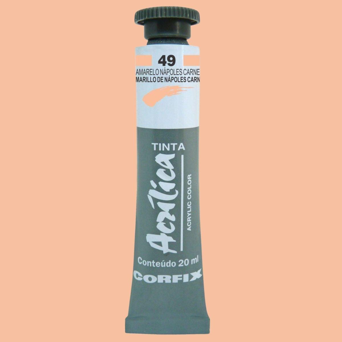 Tinta Acrílica para Telas Corfix 20ml - Palácio da Arte