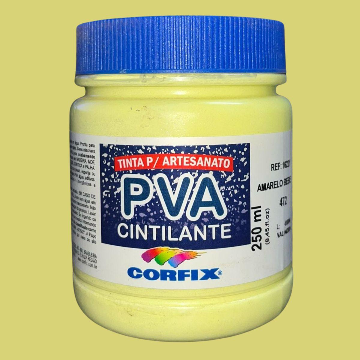 Tinta PVA Cintilante Corfix 250ml - Palácio da Arte