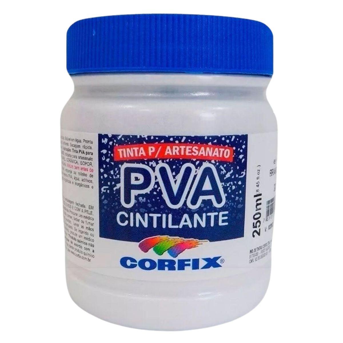 Tinta PVA Cintilante Corfix 250ml - Palácio da Arte
