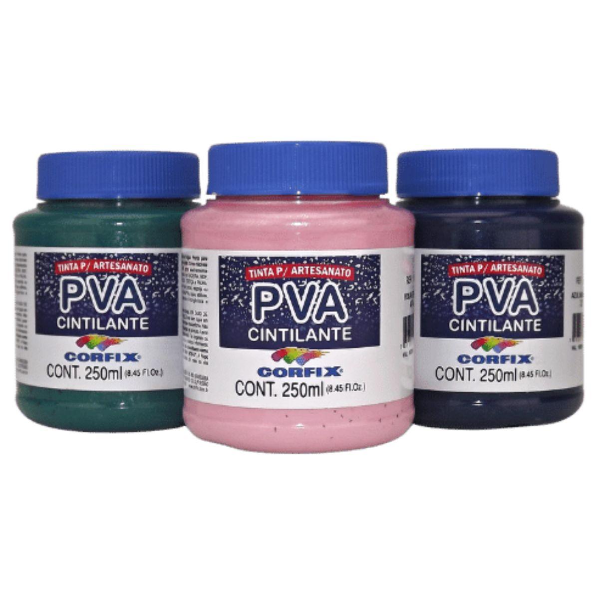 Tinta PVA Cintilante Corfix 250ml - Palácio da Arte