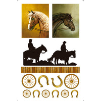 Transfer de Imagem Litoarte 9,8x15 TIS-032 Cavalos - Palácio da Arte