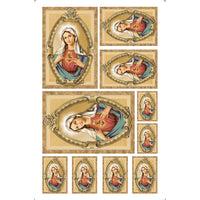 Transfer de Imagem Litoarte 9,8x15 TIS-034 Sagrado Coração de Maria - Palácio da Arte