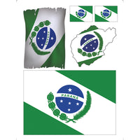 Transfer de Imagem Litoarte 9,8x7,5cm TI-017 Bandeira do Paraná - Palácio da Arte
