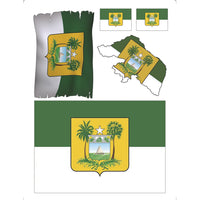 Transfer de Imagem Litoarte 9,8x7,5cm TI-021 Bandeira do Rio Grande do Norte - Palácio da Arte