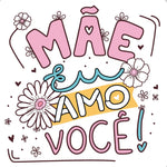 Transfer de Imagem Têxtil Litoarte 13,5x13,5 TTQ4-013 Frase Mãe - Palácio da Arte