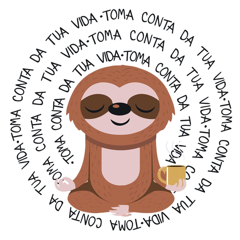 Transfer Têxtil Litoarte 13,5x13,5 TTQ4-010 Preguiça - Palácio da Arte