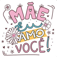 Transfer Têxtil Litoarte 13,5x13,5 TTQ4-013 Frase Mãe - Palácio da Arte