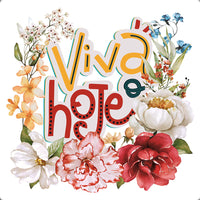 Transfer Têxtil Litoarte 13,5x13,5 TTQ4-016 Viva o Hoje - Palácio da Arte