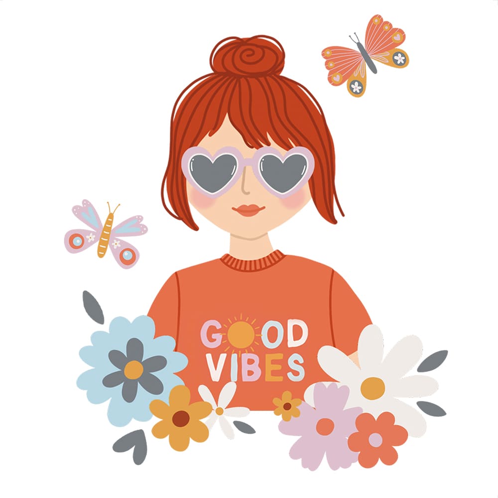 Transfer Têxtil Litoarte 13,5x13,5 TTQ4-028 Good Vibes II - Palácio da Arte