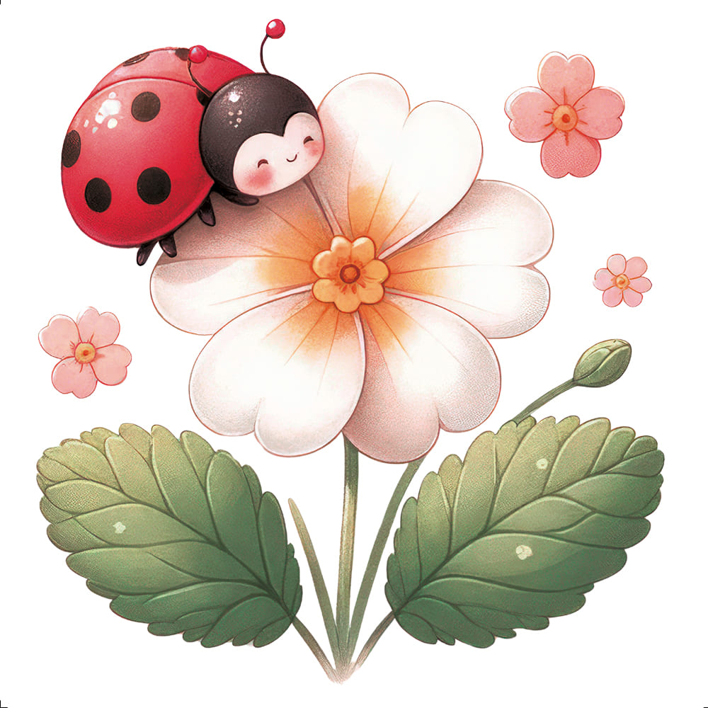 Transfer Têxtil Litoarte 13,5x13,5 TTQ4-030 Joaninha II - Palácio da Arte