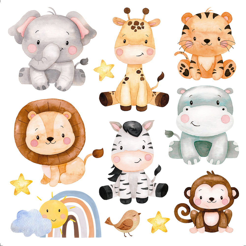 Transfer Têxtil Litoarte 13,5x13,5 TTQ4-038 Safari II - Palácio da Arte