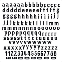 Transfer Têxtil Litoarte 13,5x13,5 TTQ4-042 Alfabeto Minúsculo Letra 0,7cm Preto - Palácio da Arte