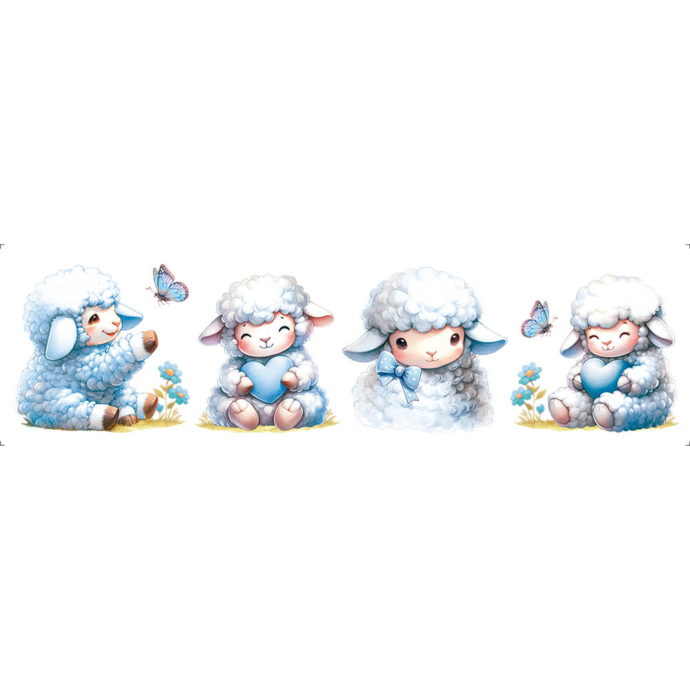 Transfer Têxtil Litoarte 24x7 TTB4-012 Ovelhinha Menino - Palácio da Arte