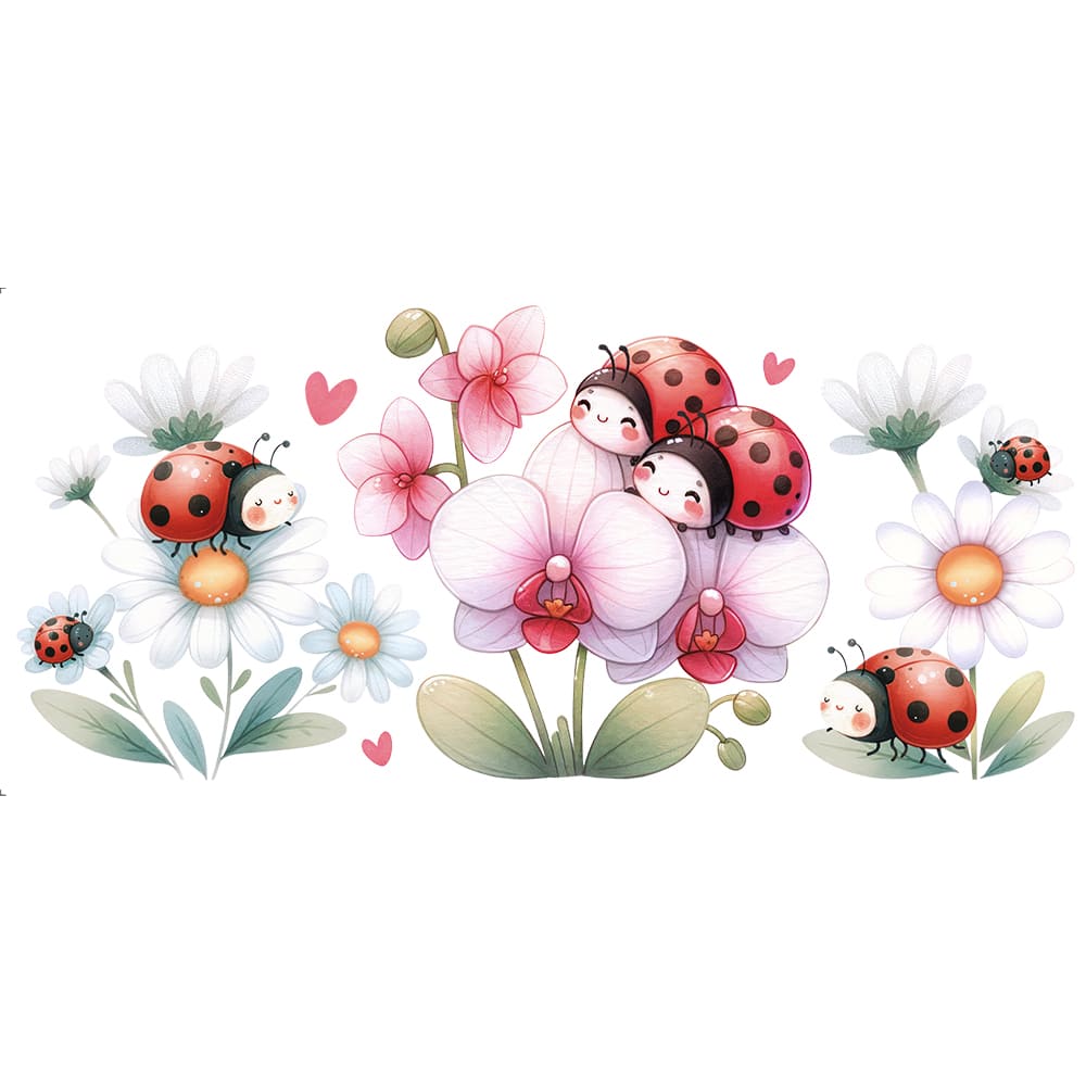 Transfer Têxtil Litoarte 27,5x12 TTB5-002 Joaninha - Palácio da Arte