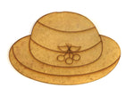Aplique Chapeu Feminino Frutas 7x5cm em MDF - Palácio da Arte