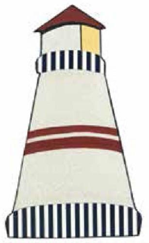 Aplique Decorativo 10cm LMAPC-144 Farol de Praia em MDF Litocart - Palácio da Arte