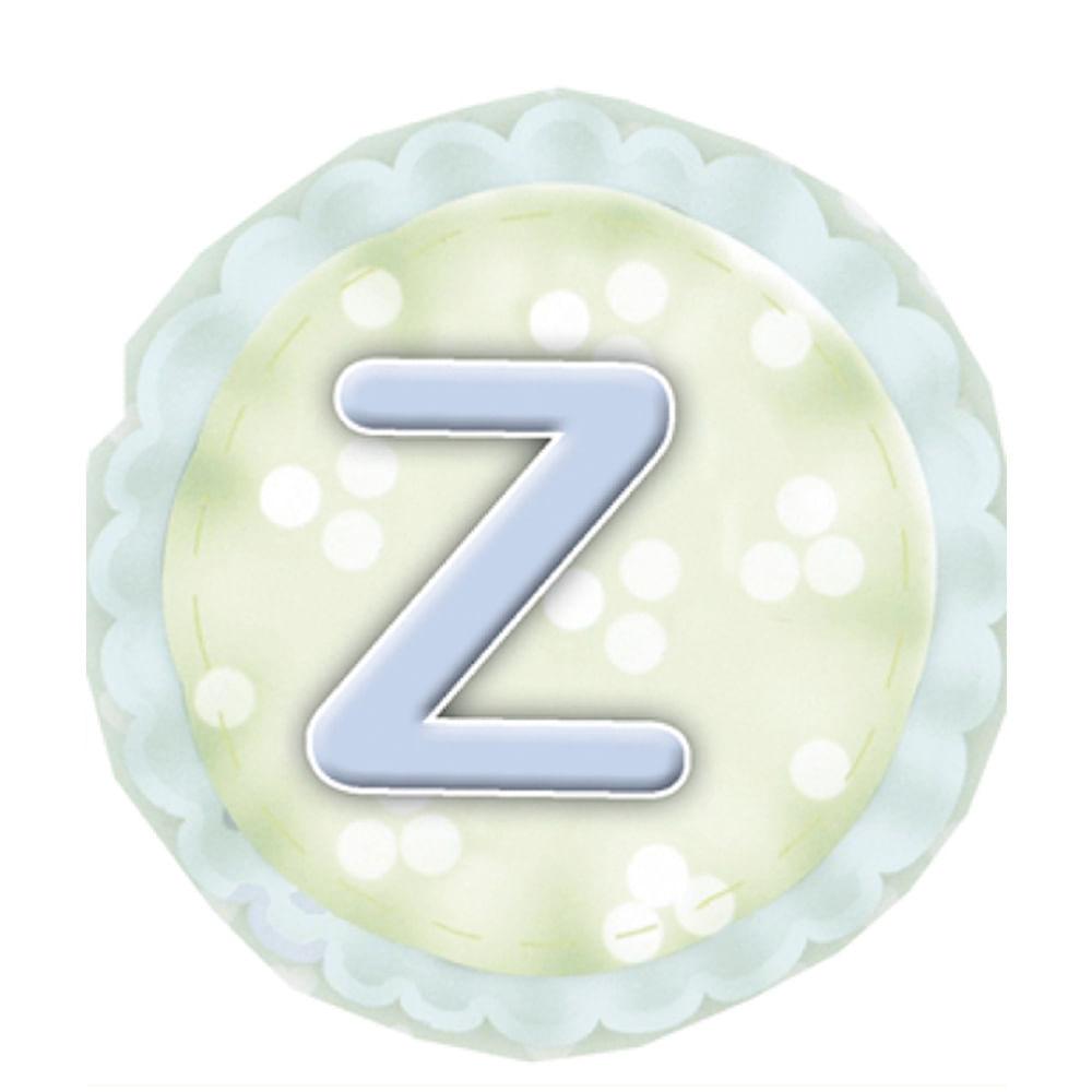 Aplique Decorativo 10cm LMAPC-291 Placa Letra Z Azul em MDF Litocart - Palácio da Arte