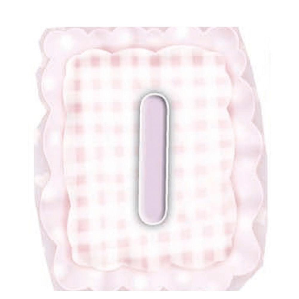 Aplique Decorativo 10cm LMAPC-300 Placa Letra I Rosa em MDF Litocart - Palácio da Arte
