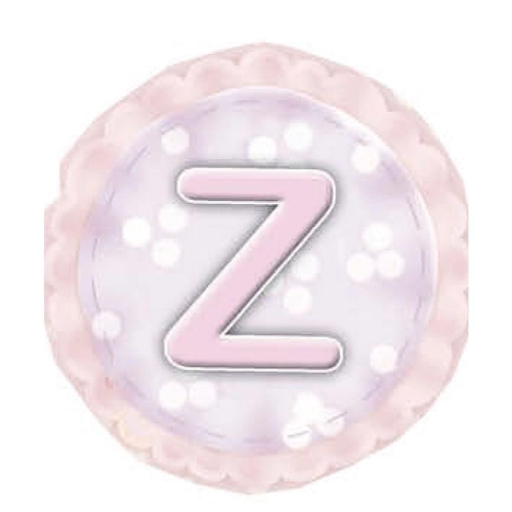 Aplique Decorativo 10cm LMAPC-317 Placa Letra Z Rosa em MDF Litocart - Palácio da Arte