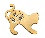 Aplique Gato Andando 9x9,5cm em MDF - Palácio da Arte