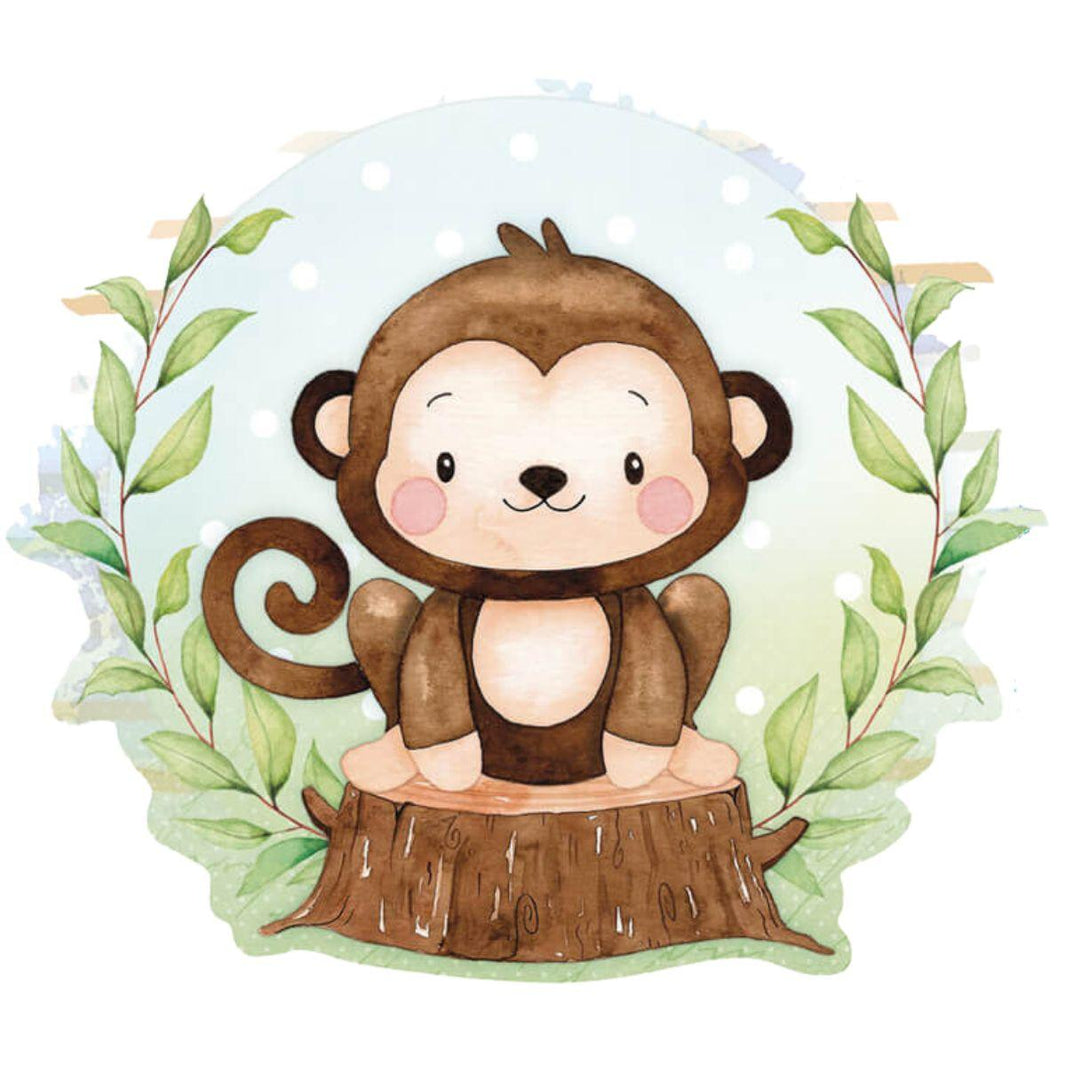 Aplique Litoarte APM12-155 12cm Meu Safari Macaco - Palácio da Arte