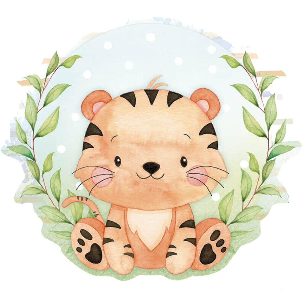 Aplique Litoarte APM12-158 12cm Meu Safari Tigre - Palácio da Arte