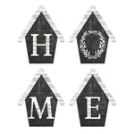Aplique Litoarte APM3-314 3cm Farm Casinhas Home 4 peças - Palácio da Arte