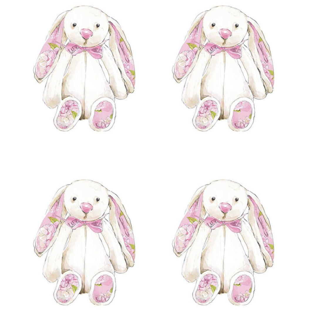 Aplique Litoarte APM3-329 3cm Pacotinho de Amor Menina Coelhos 4 peças - Palácio da Arte