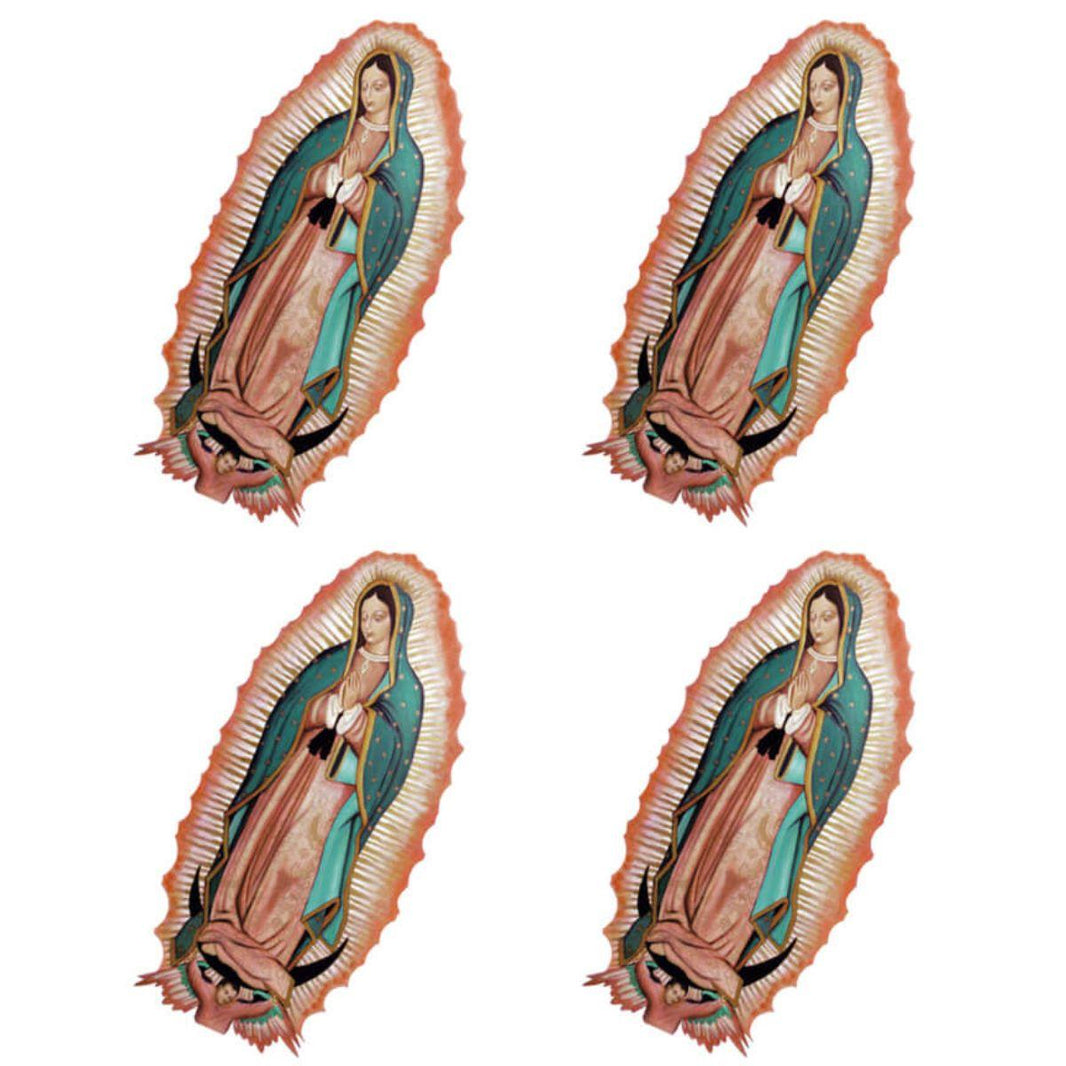 Aplique Litoarte APM3-332 3cm Nossa Senhora de Guardalupe 4 peças - Palácio da Arte