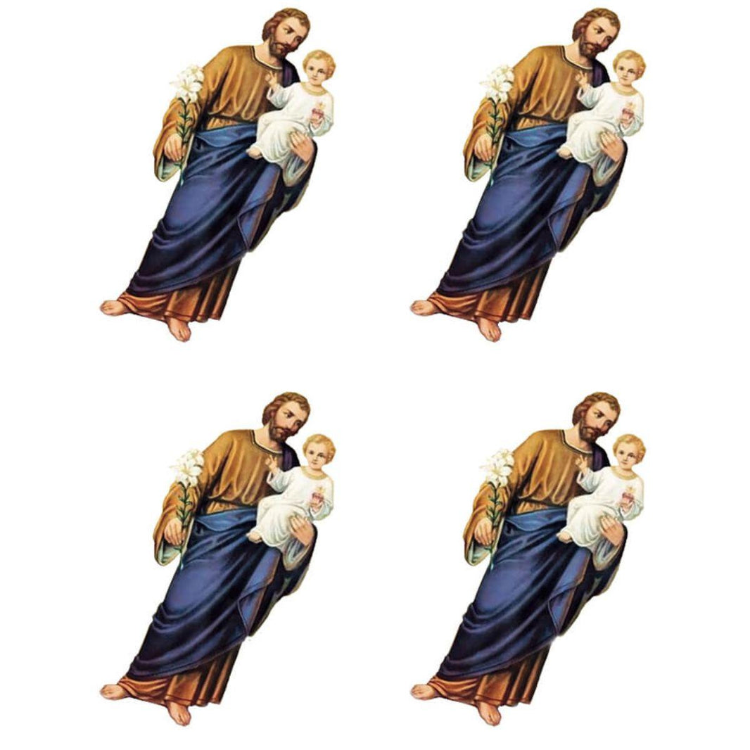 Aplique Litoarte APM3-333 3cm São José 4 peças - Palácio da Arte