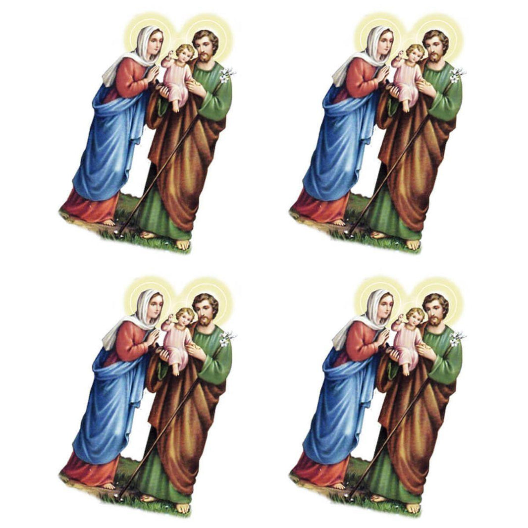 Aplique Litoarte APM3-334 3cm Sagrada Família 4 peças - Palácio da Arte