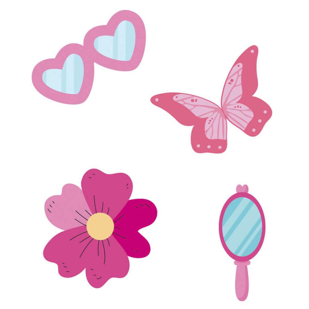 Aplique Litoarte APM3-337 3cm Aventura Fashion 4 Peças - Palácio da Arte