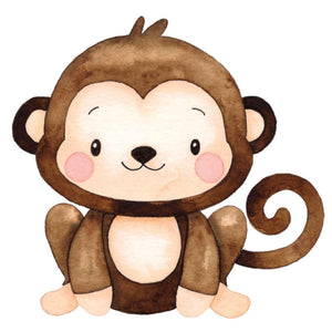 Aplique Litoarte APM8-1393 8cm Meu Safari Macaco - Palácio da Arte