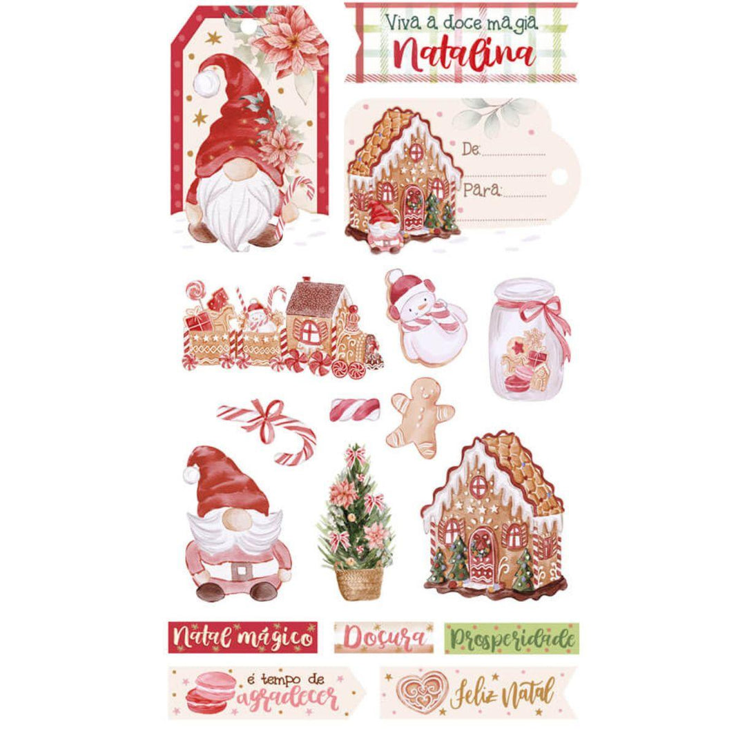 Aplique Litoarte APMCN-001 11x18cm Natal Mágico - Palácio da Arte