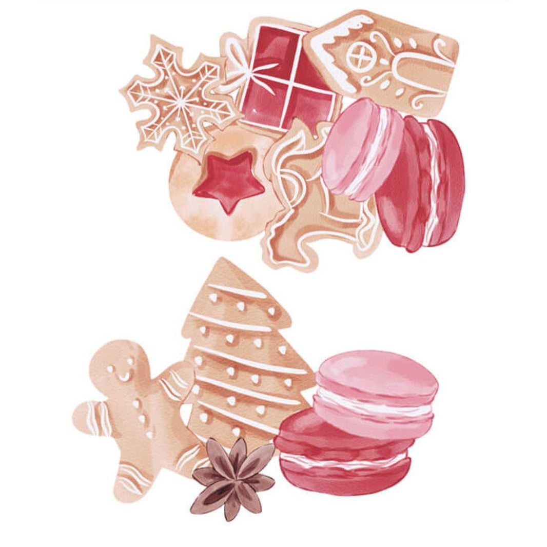 Aplique Litoarte APMN4-041 4cm Natal Biscoitos 2 peças - Palácio da Arte