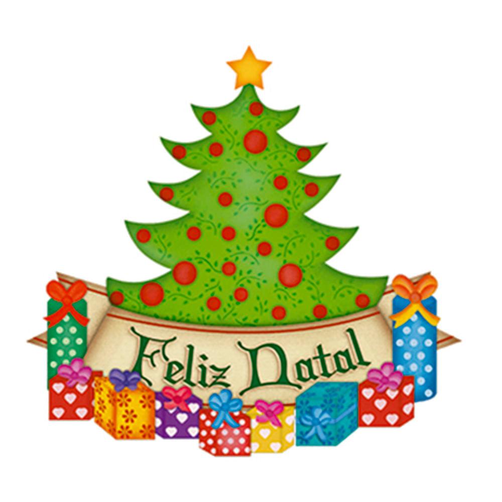 Aplique Litoarte APMN8-003 8cm Natal Pinheiro - Palácio da Arte