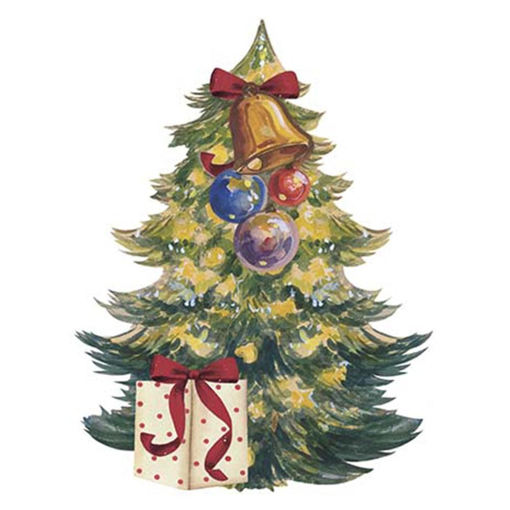 Aplique Litoarte APMN8-088 8cm Natal Pinheiro com Sino - Palácio da Arte