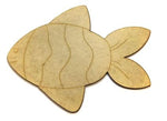 Aplique Peixe Listras 10x8cm em MDF - Palácio da Arte