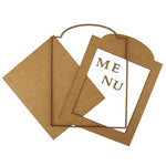 Aplique Placa Lousa Menu 20x15cm em MDF - Palácio da Arte