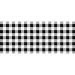 Barra Adesiva Litoarte BDA-IV-823 43,6x4cm Xadrez Preto e Branco - Palácio da Arte