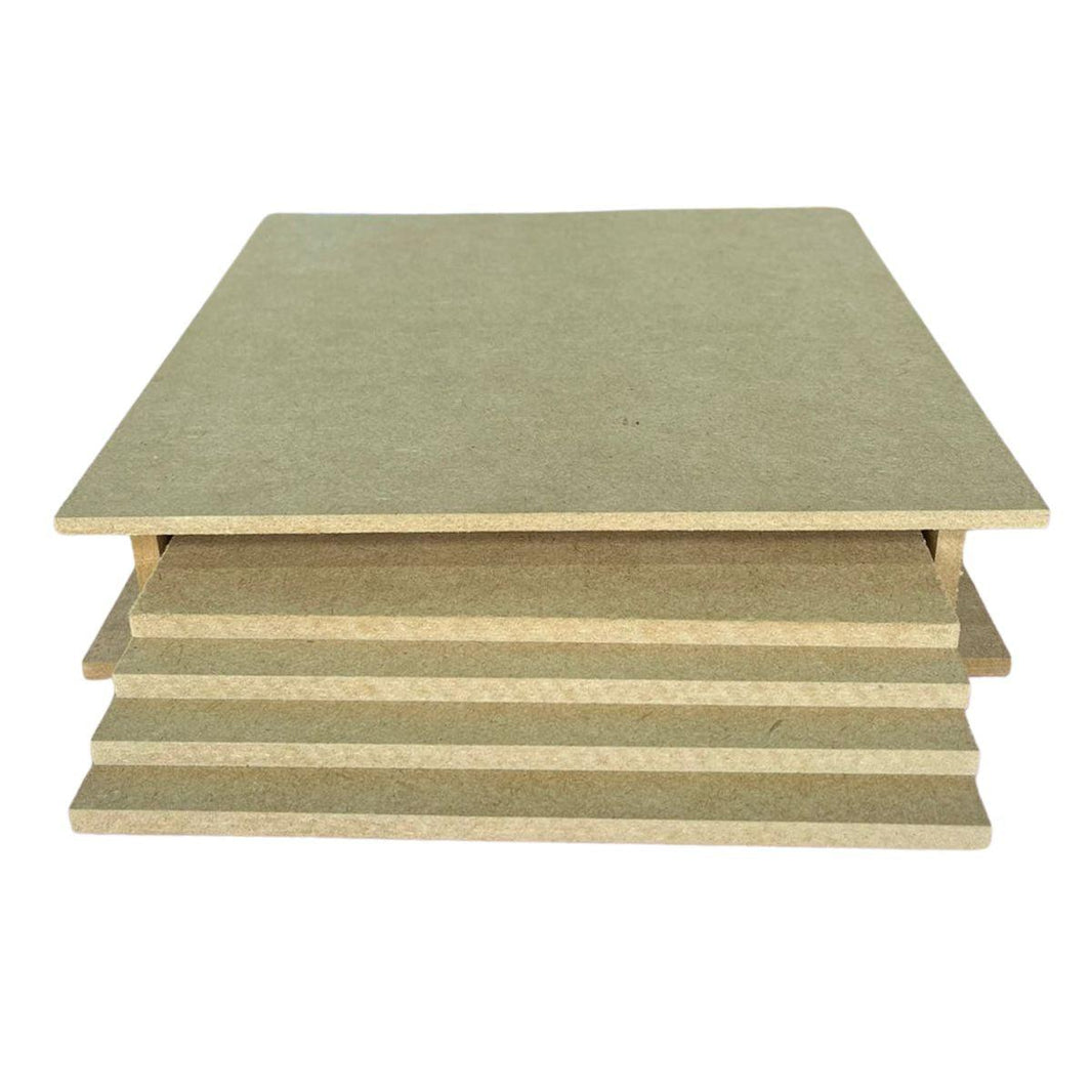 Caixa em MDF de Descanso de Panela com 4 bases 18x18cm - Palácio da Arte