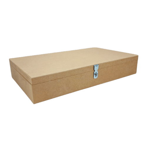 Caixa em MDF de Dinheiro com Dobradiça e Fecho 48x29x8,3cm - Palácio da Arte